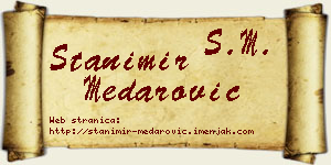 Stanimir Medarović vizit kartica